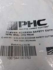 Klever Xchange Safety Cutters KCJ-XC-35 Wide (35) Head – Lot of 12