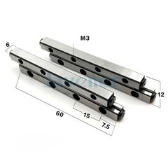 VR2060 VR2-60x11Z GCr15 Cross Roller Guide 30mm Max Stroke High Grade Linear
