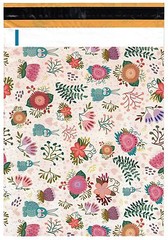 200 Bags 100 10×13 Cute Rabbits, 100 10×13 Pink Flowers Designer Poly Mailers