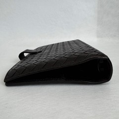 Bottega Veneta Intrecciato Dark Brown Leather System Notebook w/Box Used Japan