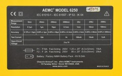 AEMC Instruments 6250 Micro-Ohmmeter Low Resistance Tester 5µΩ to 2500Ω
