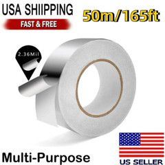2in x 165FT Aluminum Foil Tape Heat Resistant Waterproof Insulation Home Repair