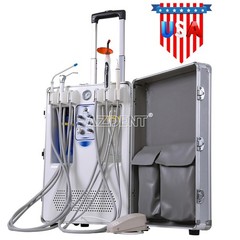 Mobile Delivery Unit Turbine Cart Air Compressor /Portable Dental Suction System
