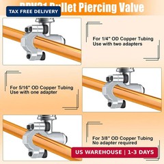 10Pack BPV31 Bullet Piercing Valve, Piercing Valve for Refrigerator Compatible w