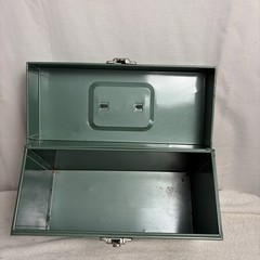 Vintage Porta File Box Metal File Storage Home Office Organizer Key Under Label!