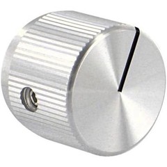 1Pc TE AMP KLN700A1/4 Knob, 0.740 in., Straight Knurl, 0.250 in., Natural,