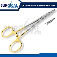 T/C Webster Needle Holder 5″ ENT Surgical Instruments Stainless German Grade