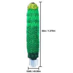 Uimoso Portable Electric Fence Netting 50″H x 164’L & Livestock with Mesh & Post