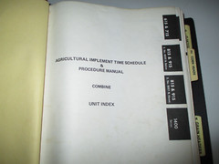 IH & Case IH Combines & Planters Time Schedule & Procedure (Flat Rate) Manuals