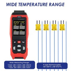 Thermocouple Thermometer Temperature Data Logger 4-Channel K/J/T Type Thermomete