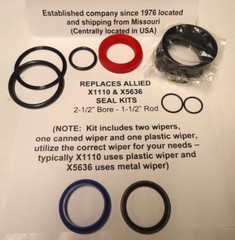 Replaces ALLIED Part number X1110 & X5636 Seal Kit (2-1/2″ bore X 1-1/2″ Rod)