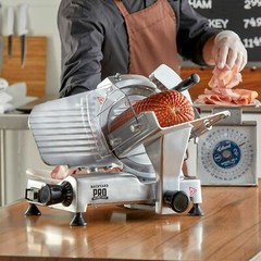 9″ Manual Gravity Feed Meat Slicer Semi-Automatic Commercial Machine 1/6 HP