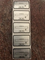 (5) Visual Inspection Sticker DOT Propane Tank Certificate Requalification Label