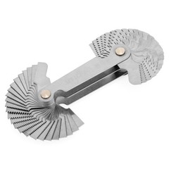 52Blade Screw Thread Pitch Gauge Set SAE Whitworth 55°&Metric 60° Grip Measuring