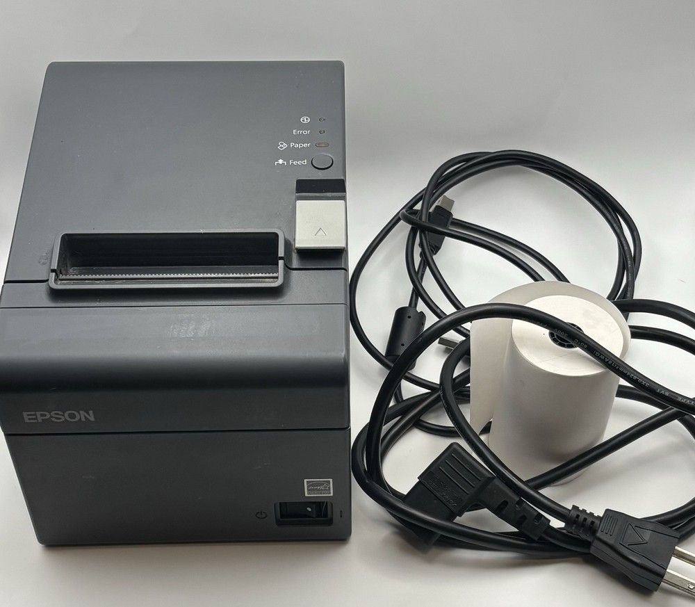 EPSON TM-T20 (M249A) Thermal Receipt Printer w/ Cords and Paper – Used Tested