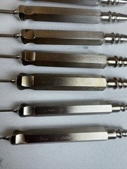 Set of 9 Grams Liposuction Cannulas w/ Tray Plastic Surgery Aesthetics