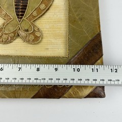 Handmade Costa Rica Journal Large 14×11¾ Butterfly Leaf Cover Eco Artisan Book
