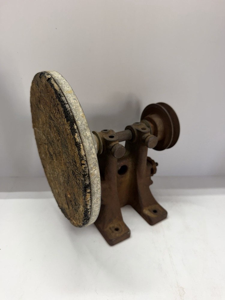 Vintage FRANTOM Belt Driven Polishing Grinder Arbor 8” Buffing Wheel