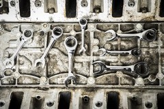 GEARWRENCH 7 Piece 90-Tooth 12 Point Stubby Combination Ratcheting Wrench SAE