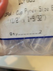 CK WORLDWIDE D2P8GS TIG CUP 2/PKG GAS SAVER PYREX SIZE 8 (1/2″ X 1-9/32″)