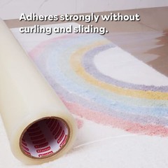 XFasten Floor Protection Film, 24-Inch x 200-Foot, 3 mils, Clear Self-Adhesiv…