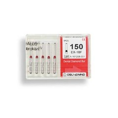 Cylindrical, End Cutting Only 1 mm Dia Fine Grit Diamond Bur 5/Pack [1573-EXF]