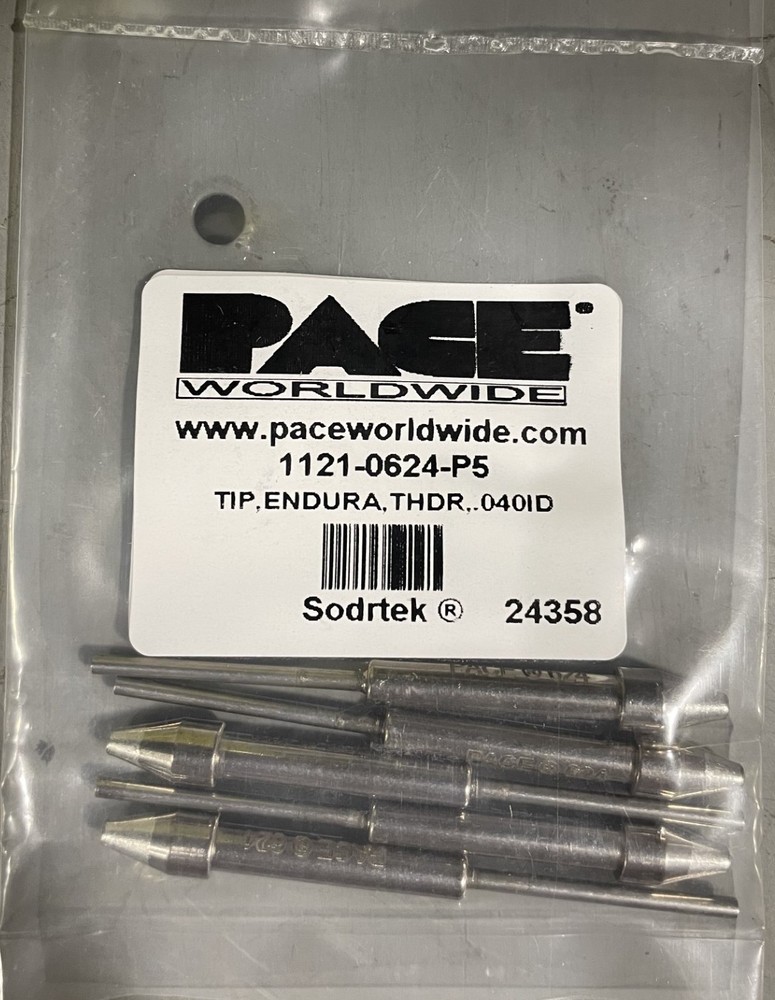 Pace 1121-0624-P5 Desoldering Tip, 0.40″ ID x 0.090″, Endura ThermoDrive, PK/5