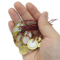 20 Pack 20mm Piezo Discs with Leads, Acoustic Transducer Microphone Piezo Pic…