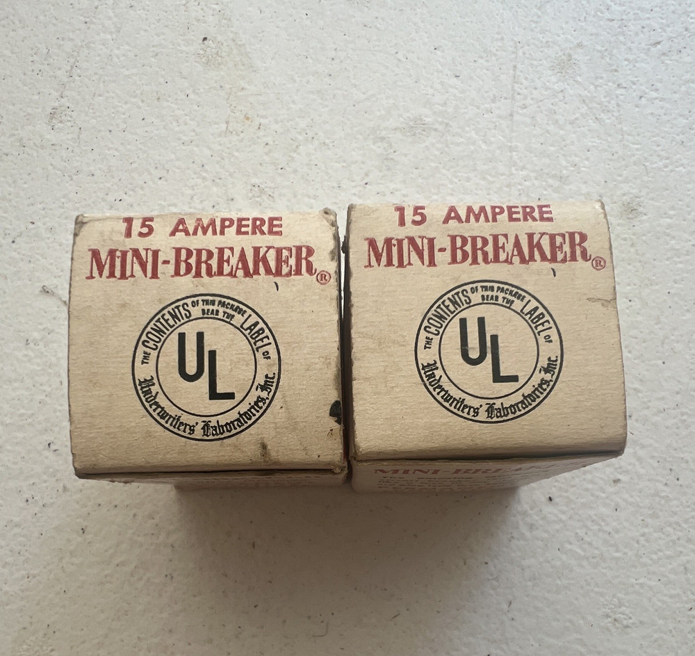 Mini-Breaker 2-Pack 15A 125V AC Screw-In Circuit Protector Resettable