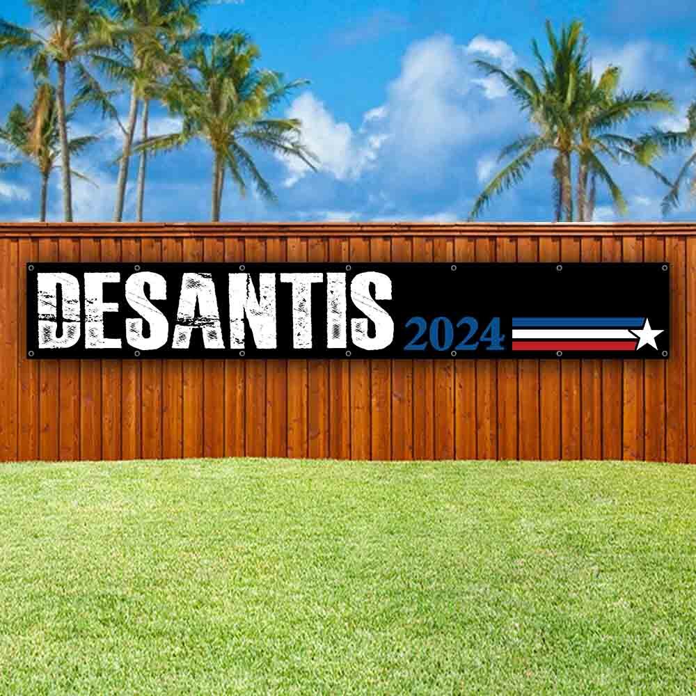 DESANTIS 2024 XXL Banner Advertising Vinyl Flag Sign Many Sizes LARGE SIZE ELECT