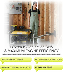Portable Generator Exhaust Extension Silencer Kit | Exhaust Extension System | 3