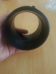 USA HDW MFG/U S HARDWARE 1 each 3-Inch Black Male RV Sewer Outlet Adapter