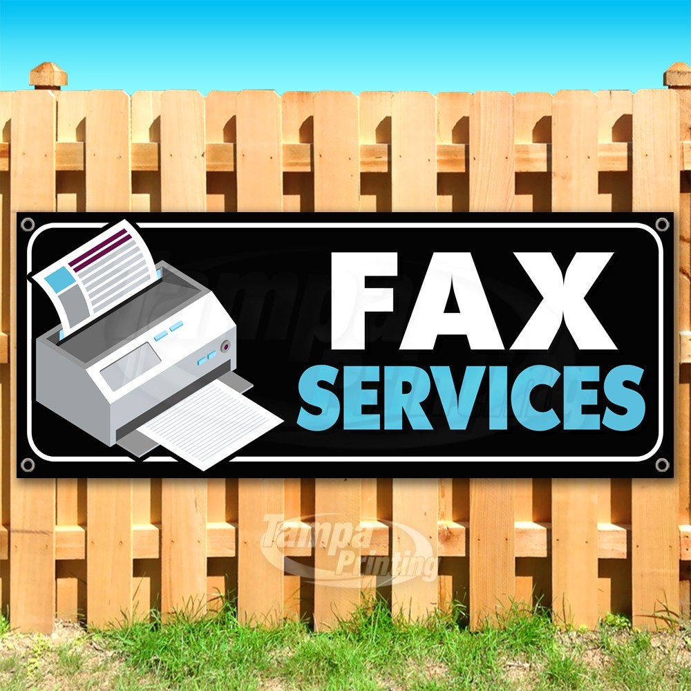 FAX SERVICES Advertising Tech Phone Vinyl Banner Flag Sign USA SB10453