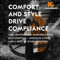 KleenGuard™ V30 Nemesis™ Polarized Safety Glasses (56568), Smoke Grey Lenses, Gu