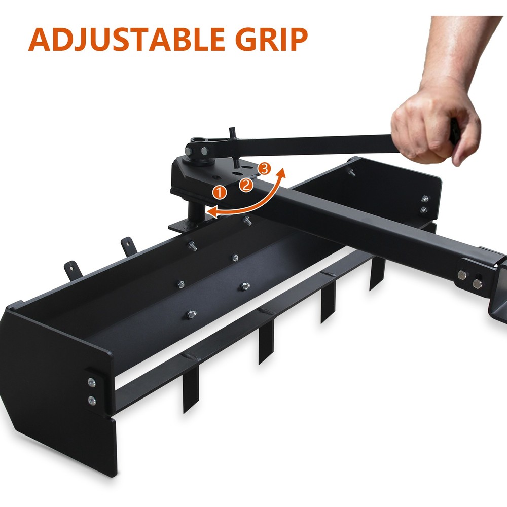 Lawn Tractor Attachment Box Blade 42″ Tow Behind ATV UTV Compatible Box Scraper
