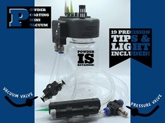 Pneumatic Micro Vacuum for Powder Coating – Easily Remove Powder! Two Tone Wheel