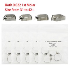 Dental Orthodontic Bands Buccal Tube 1st Molar MBT Roth .022 U2L1 U3L2 U1L1