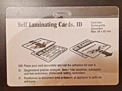 Self Laminating Horizontal ID Cards Adhesive Pouches – 3″ x 4″ – 50/Pack