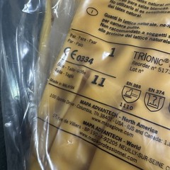 (72 Pair) Mapa Cleanroom Gloves E-194, Tri Polymer, ISO 4, 20 mil, Size 11 / XXL