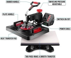 Professional 8 in 1 Heat Press Machine Sublimation Machine 12″ X 15″ Shirt Pr…