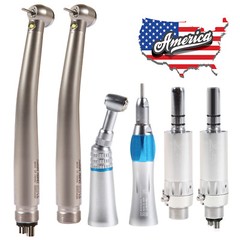 NSK Style Dental LED High/Low Speed Handpiece Straight Contra Angle Air Motor