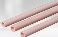 1 x300mm Single Hole Alumina Ceramic Tube Insulation Resistance High Temperature