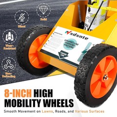 2 in 1 Detachable Parking Lot Striping Machine and Marking Paint Wand for Fas…