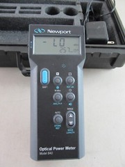 NEWPORT OPTICAL POWER METER MODEL 840 w/ Case, Power Adapter