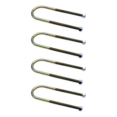 2.75″ x 10″ U-Bolts Set – Fits 2-1/2″ Axle Tubes – Heat-Treated Zinc-Plated Stee