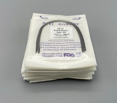 Dental Orthodontic Arch Wire Super Elastic Niti Round Rectangular Natural Form