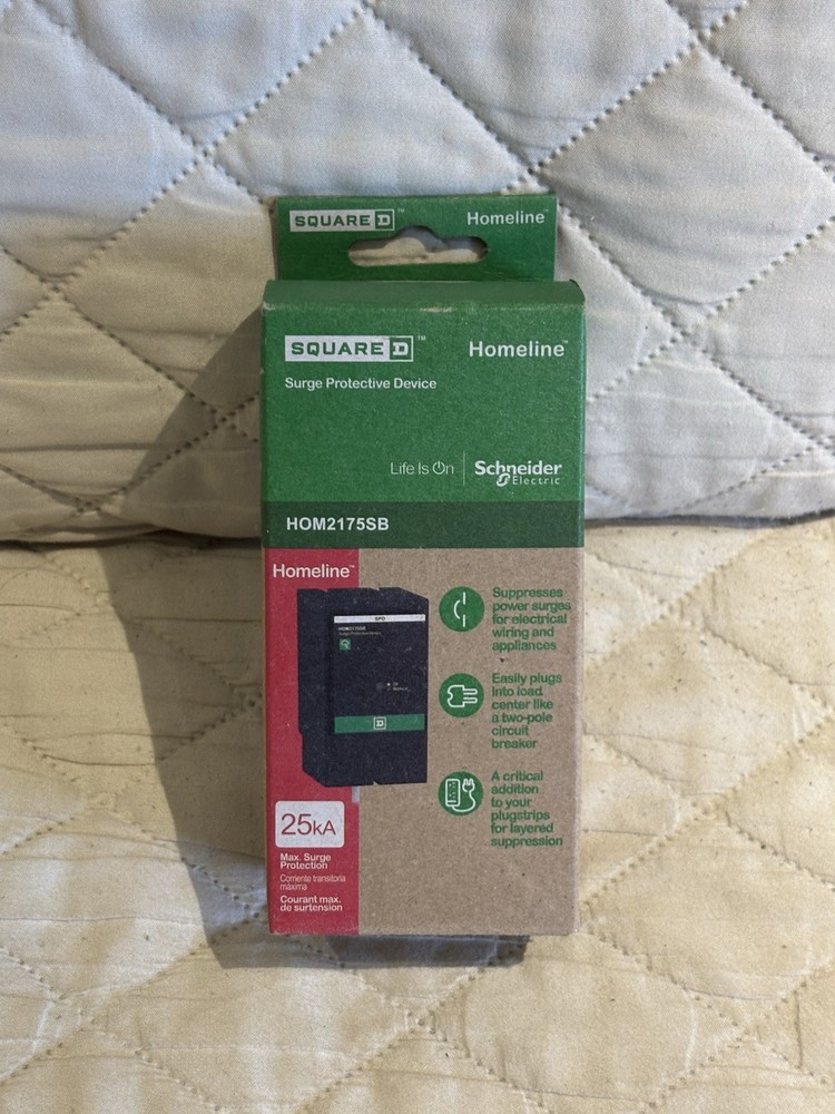 NEW Square D by Schneider Electric HOM2175SB Homeline SurgeBreaker,25kA,120/240V