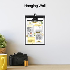Mini Clipboard 4×6 Inch with Pen Holder 2 Pack Small Clipboards with Low Profile