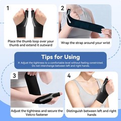 Goldeer Thumb Wrist Brace 1 Pair For Arthritis Pain Relief Thumb Spica Splint