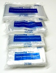 400 Zippit Reloc Clear 2mil Bags Assortment 4 Sizes – 100 Each 2×2 2×3 3×4 4×6